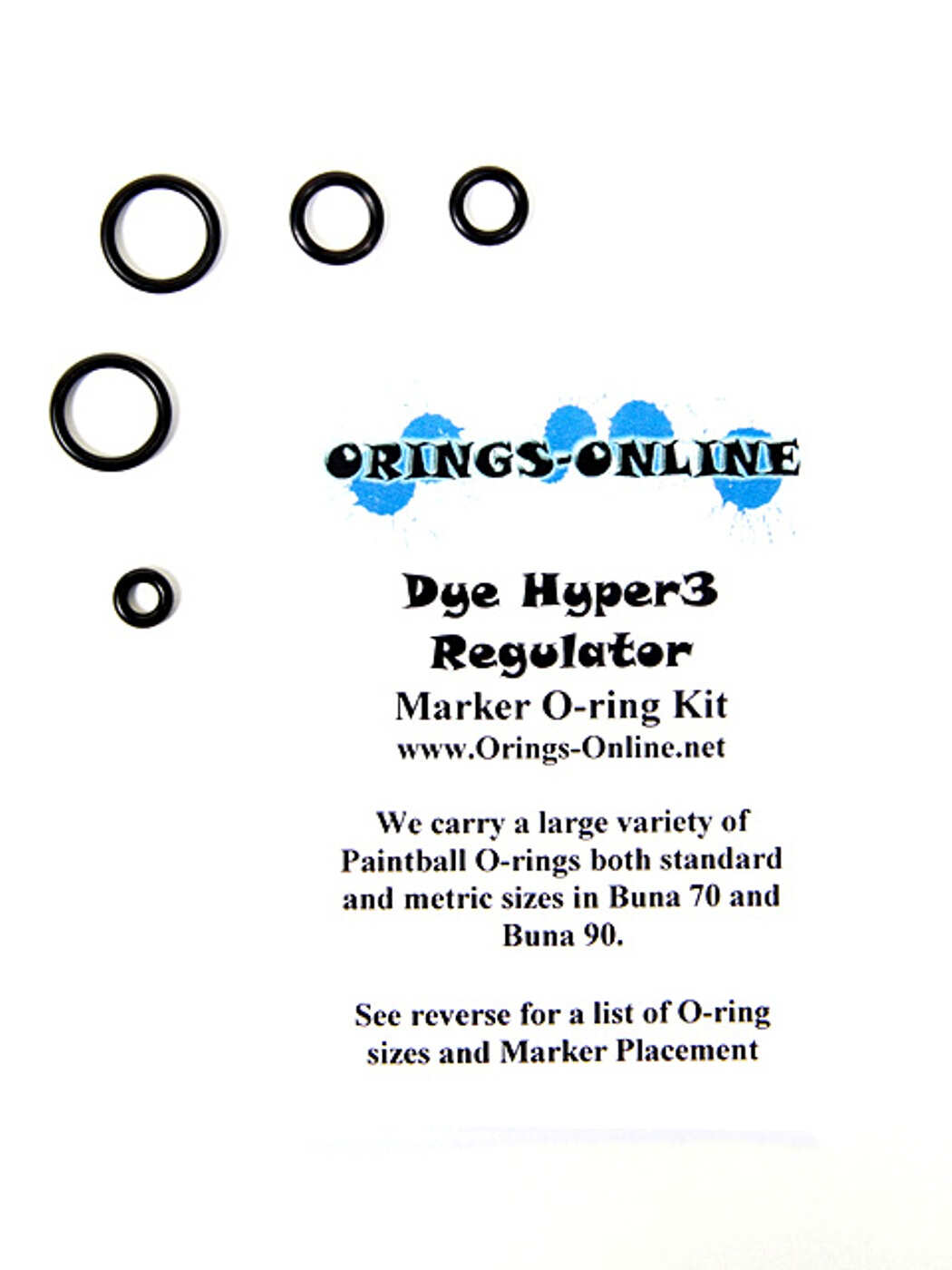 DYE Hyper 3 Regulator O-ring Kit